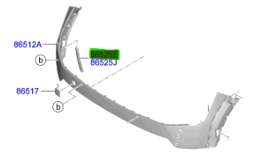 ON TAMPON BRAKET 86526DO500