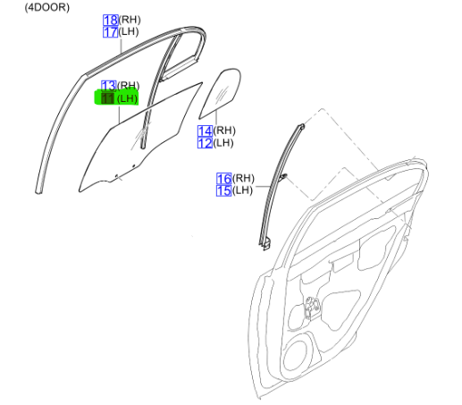 ARKA KAPI CAMI SOL N/B 834111G011