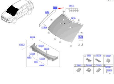 ON CAM YAN BRAKETI SAG
 86147P1000