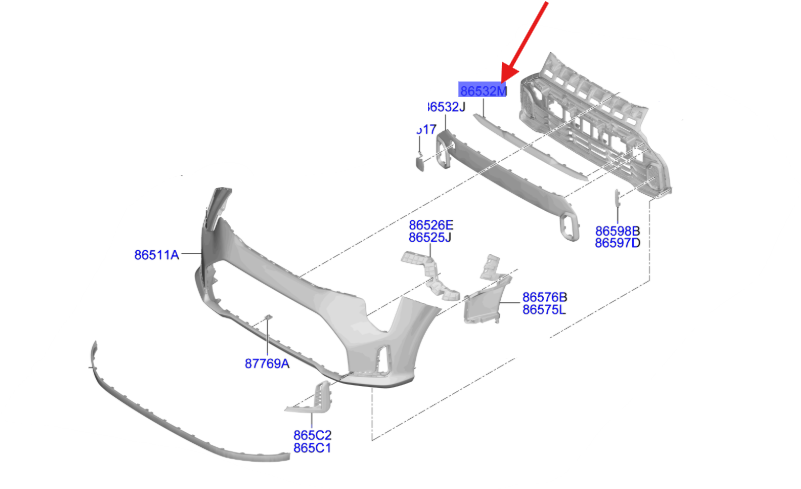 Parca Tampon Izgara 86536G6CA0