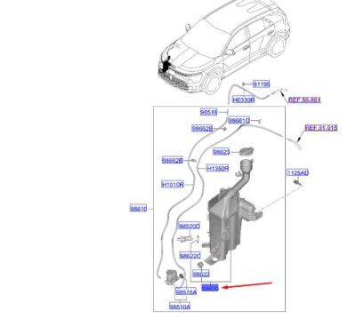 CAM SU DEPOSU 98611AT100