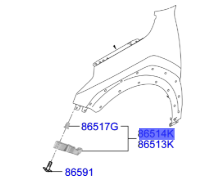 On Tampon Braketı Sag 86552DO000