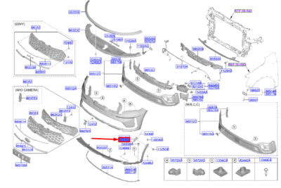 On Tampon Sol Iskelet 86555P2000
