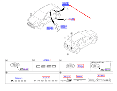 ARKA KAPI ARKA SOL SİYAH BAND 77513J7800