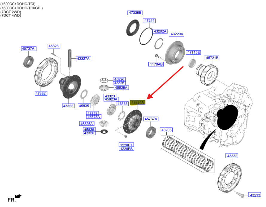 Hortum 433242D220