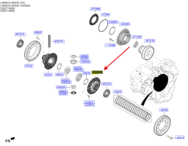 Hortum 433242D220
