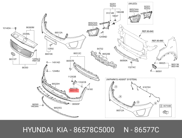 BARKET ON TAMPON KENAR SAG 86578C5000