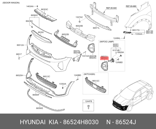 On Sıs Far Bakalıtı Sag 86524H8030
