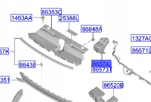 On Tampon Braketı 865B2CV000