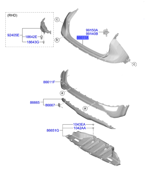 Arka Tampon 86610AO010