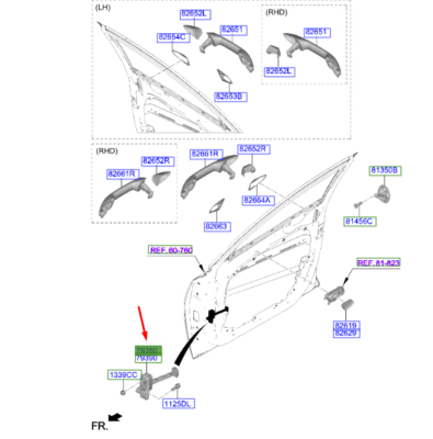 Ceed Kapı Gergisi Ön Sol 76980J7000