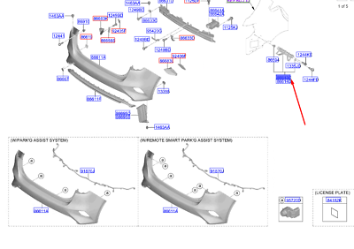ARKA TAMPON  BRAKETI SOL 86613J7300