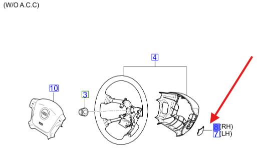 DIREKSIYON YAN KAPAK SAG 561902F090NZ