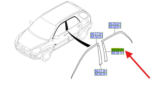 ARKA DIREK BANDI SIYAH SAG 863911F000