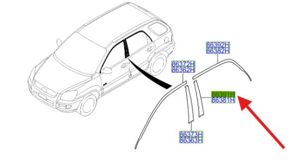 ARKA DIREK BANDI SIYAH SAG 863911F000