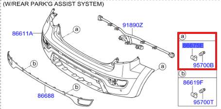 TUTACAK ARKA UYARI SISTEMI 866192K3001E