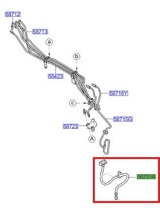 ON FREN HORTUMU SOL 58731A6000