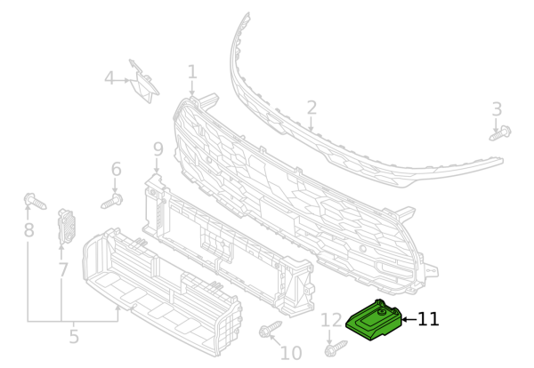 ON TAMPON UST ORTA BRAKETI 863E3AO000