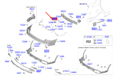 ARKA BRAKET ÜST SOL 86633P2000