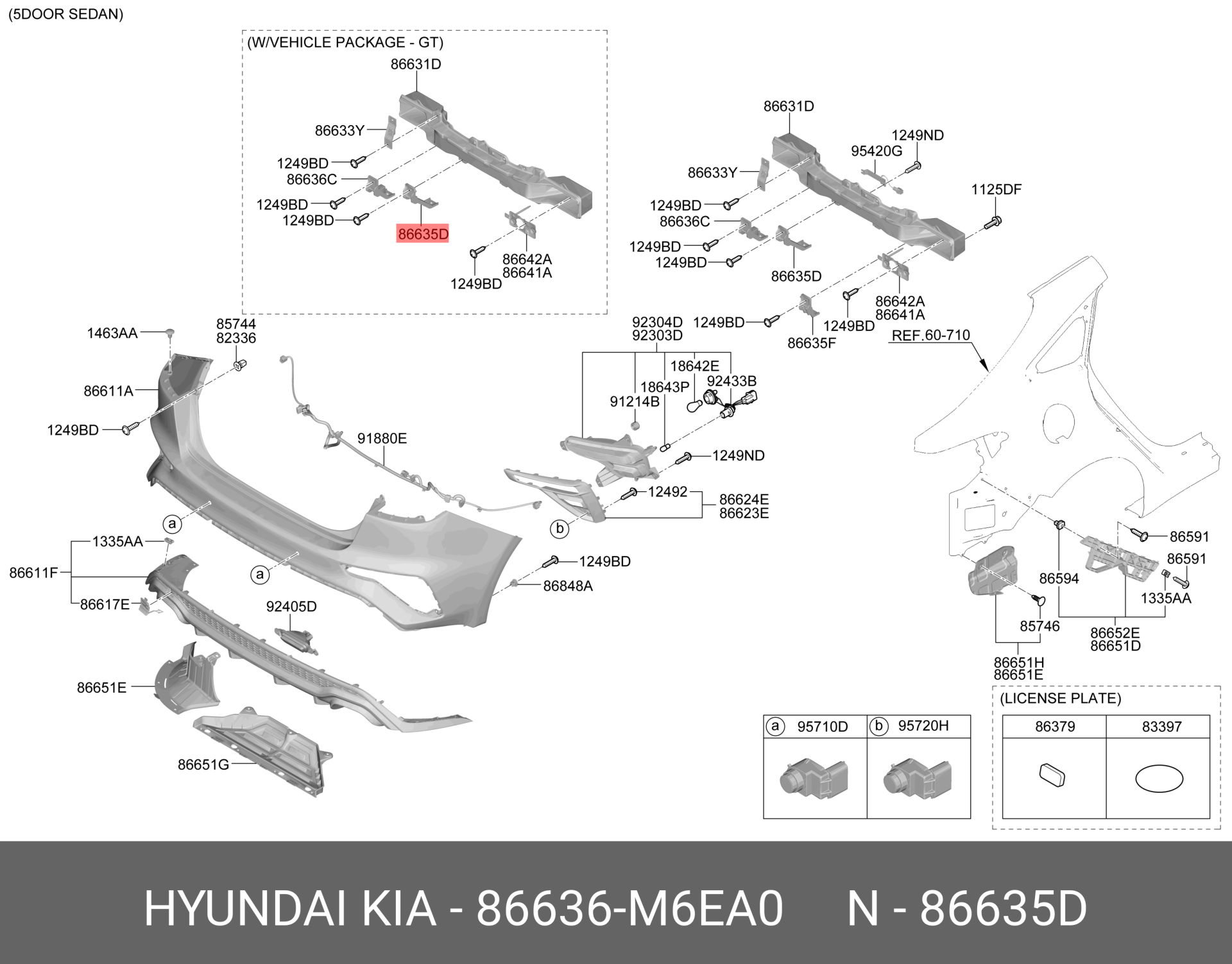 ARKA ALT SAG BRAKET CTR 86636M6EA0