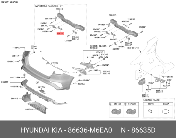 ARKA ALT SAG BRAKET CTR 86636M6EA0