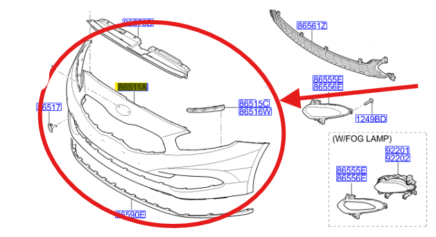 On Tampon 86510A2320