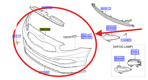 On Tampon 86510A2320