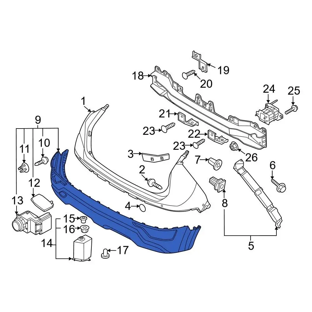 ARKA TAMPON ALT BAKALITI 86650AT150
