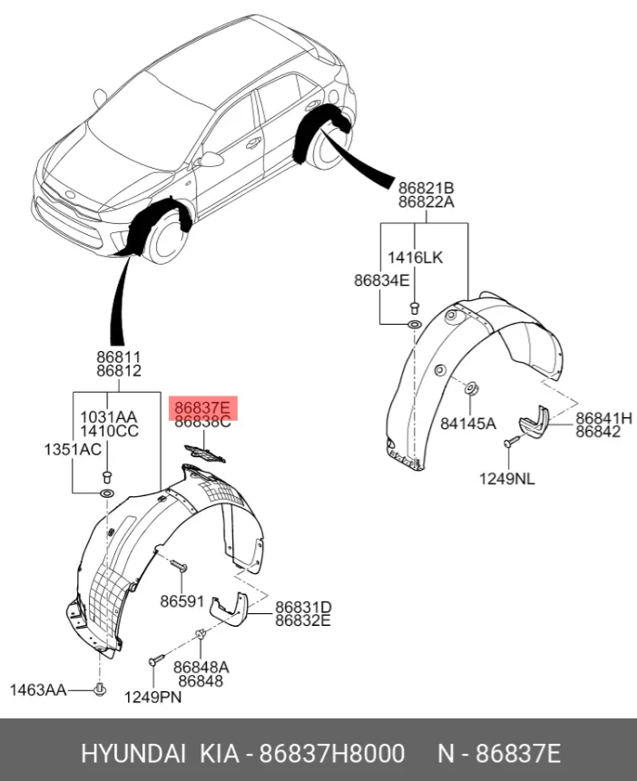 HIZ SENSORU KAPAGI SOL 86837H8000