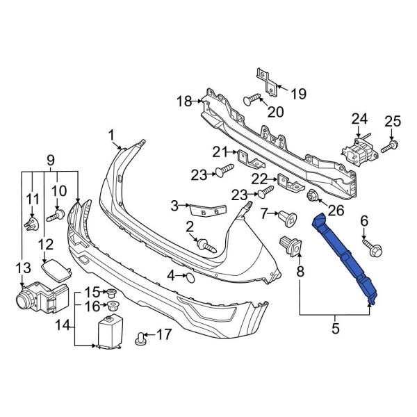 ARKA TAMPON BRAKETI SOL 86651AT000