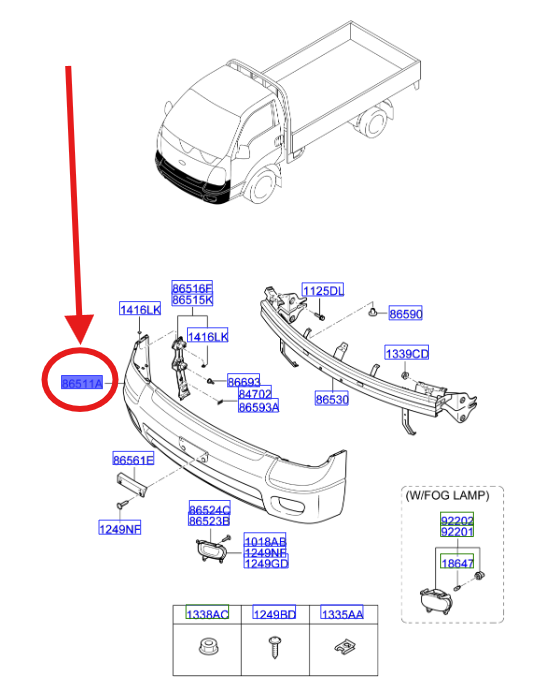 ON TAMPON 865114E011