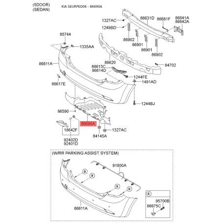Arka Tampon Bakalıtı 866901H000