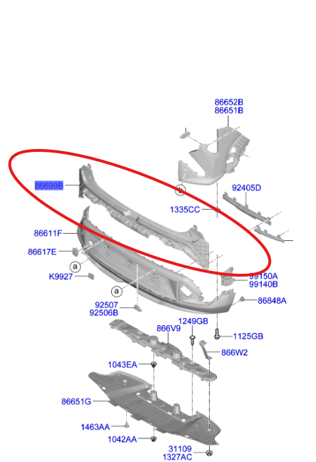 ARKA TAMPON ÇITA 86699EV600BKL