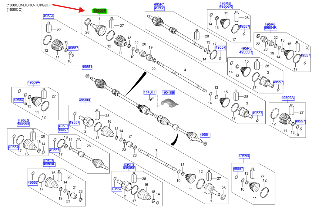 AKS MILI-KOMPLE SAG 49501G4150