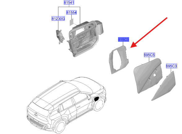 SARJ KAPAGI 815C3EV010