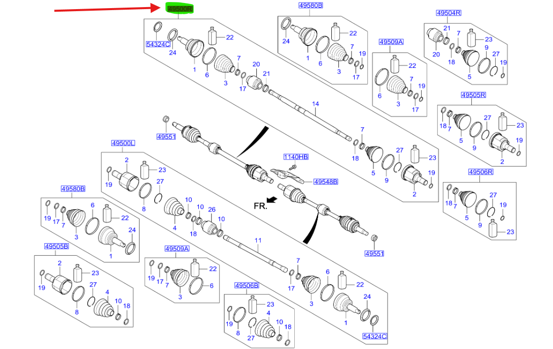 AKS MILI KMP.SAG 49501H8000