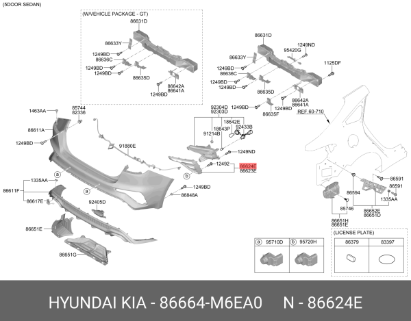 Arka Sıs Far Bakalıtı Sol 86664M6EA0