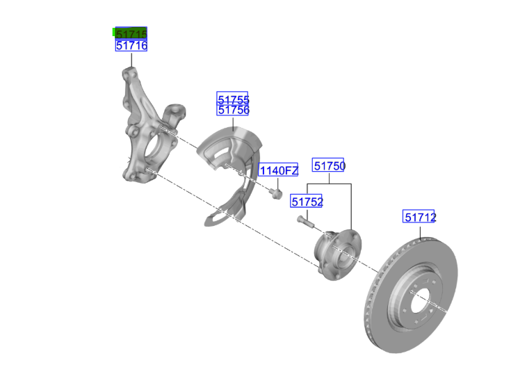 AKS TASIYICISI ON SOL 51710AO000