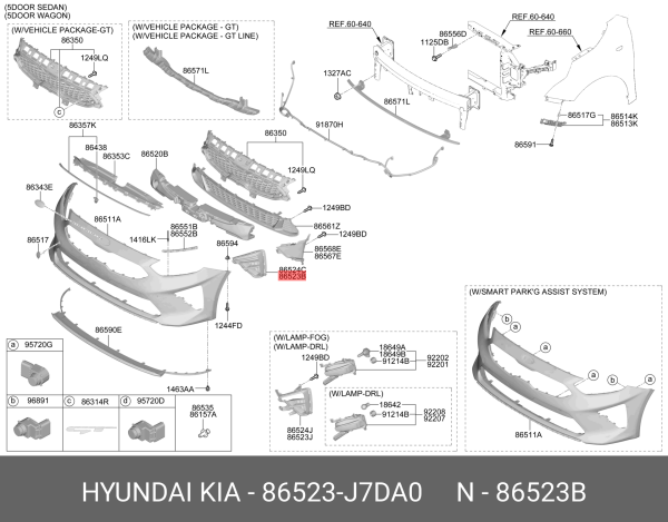 On Sıs Far Bakalıtı Sol 86523J7DA0