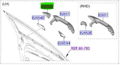 KAPAK ON KAPI TUTACAK SOL 82652J7000