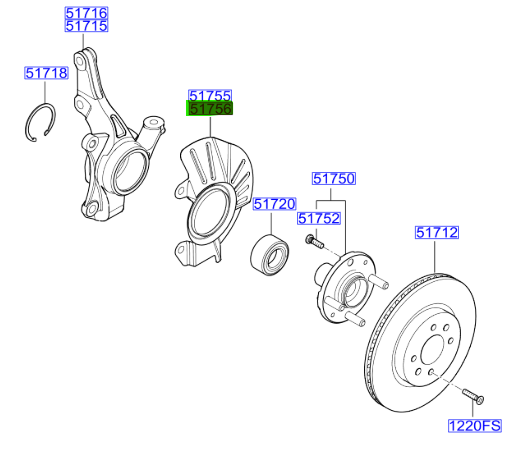 ON SAG  FREN DISKI TOZ KAPAGI 51756H8550