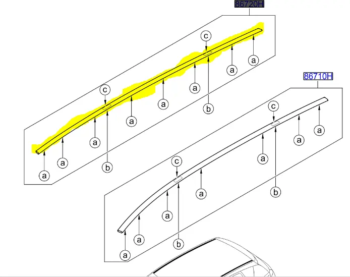 TAVAN OLUK CITASI SAG 872201H000