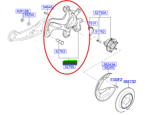 ARKA AKS TASIYICISI SOL F/L 527101H500