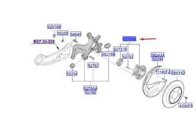 Arka Teker Poryası 52730AO100