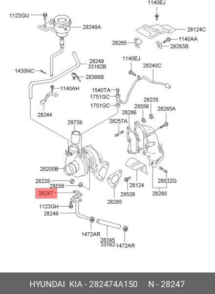 YAG DONUS BORUSU CONTASI 282474A150