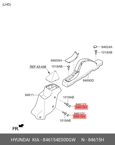 Tapa-Doseme 846154E000GW