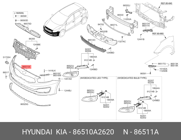 ÖN TAMPON  86510A2620