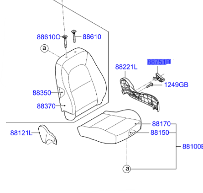 ON KOLTUK BAKALIT SOL 88172G6000WK