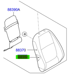 SURUCU KOLTUK PADI 88350H8020