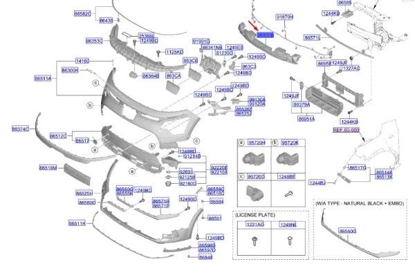 ON TAMPON DARBE EMICI 86520AO000